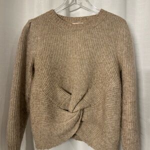 Mystree Beige Sweater with Twist Detail